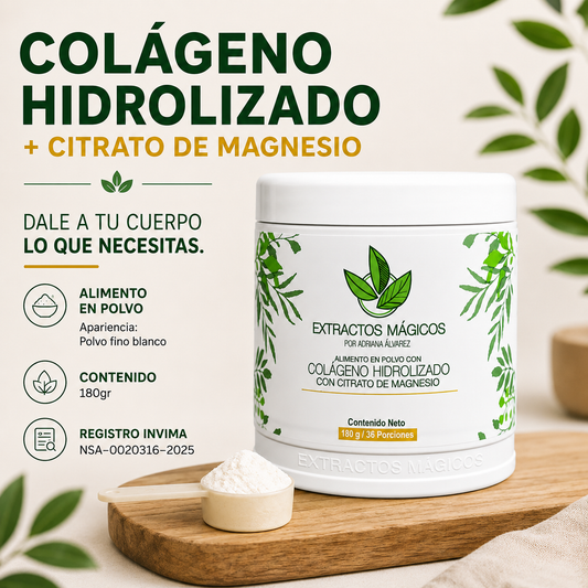 MEGA COLAGENO HIDROLIZADO + CITRATO DE MAGNESIO
